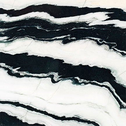 Slab Marmor Gwyn Panda Gwythiennau Unigryw