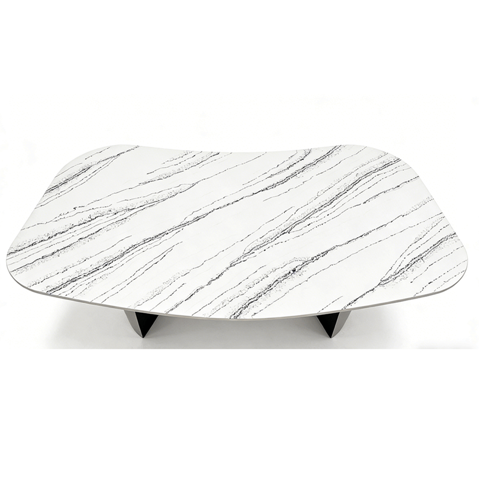 White Calcutta Quartz Tea Table Set White Quartz Table Top suppliers